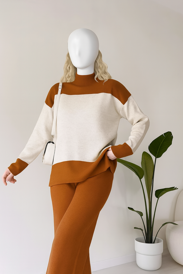 Men's Maroon Black and White Cut and Sew Kangaroo Hoodie